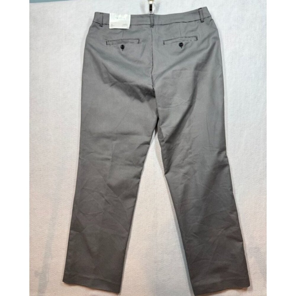 Christopher & Banks The Perfect Pant Mid Rise Houndstooth Trousers Womens 14 Avg - Picture 2 of 9